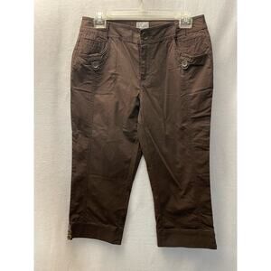 Chicos capris brown‎ size 0 womens dress casual pants